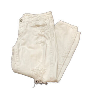 American Eagle Outfitters White Cropped Ankle Jegging